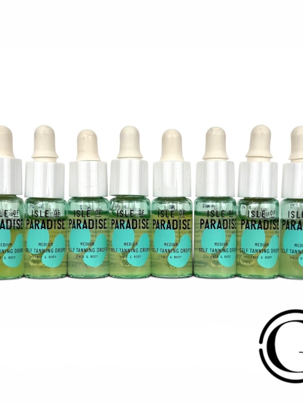 8X Isle of Paradise Face & Body Self Tanning Drops Medium 4 ml / 0.14 fl oz EACH